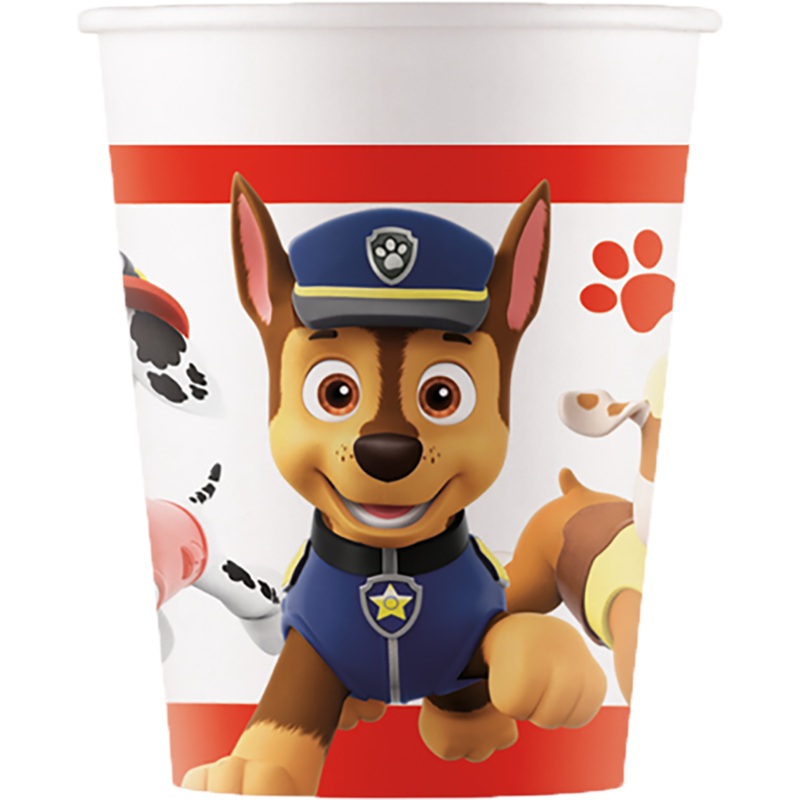8 Paw Patrol FSC paper cups 200ml