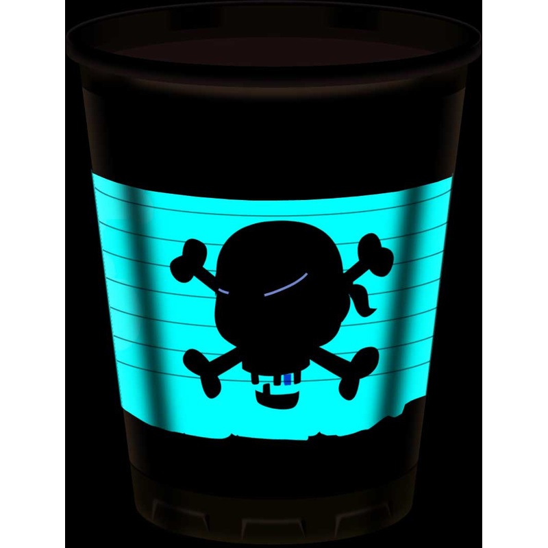 8 pirate treasure hunt cups 200ml