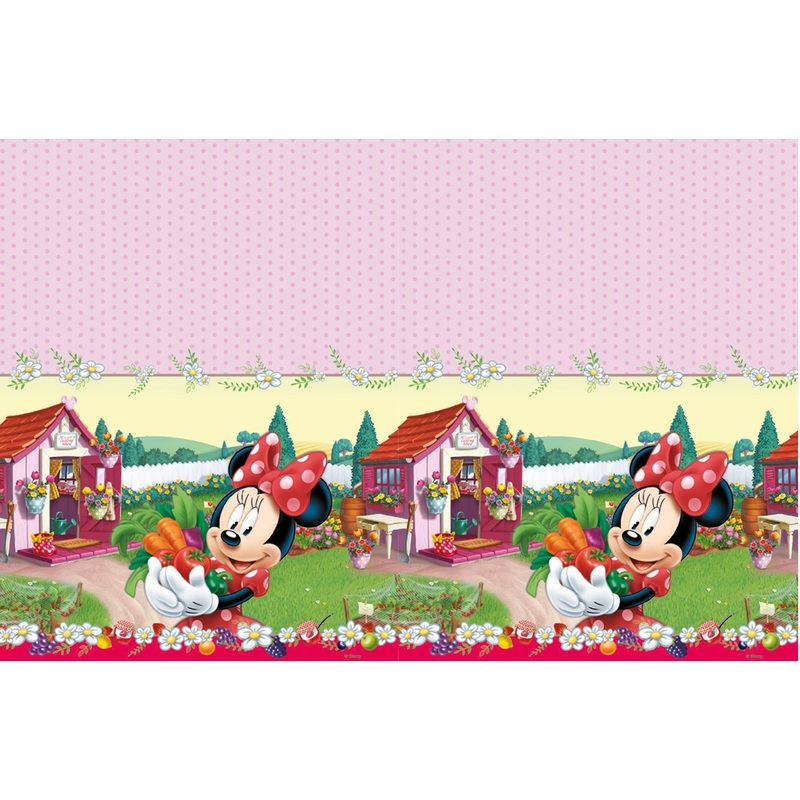 Minnie Mouse strawberry garden tablecloth 1.8 x 1.2m