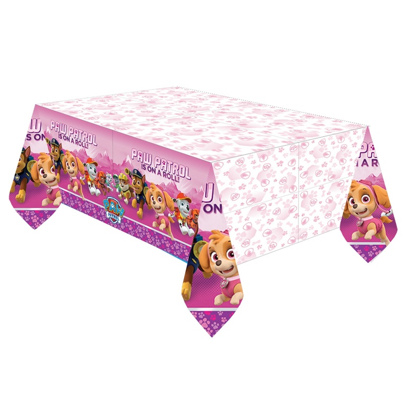 Paw Patrol Girls tablecloth 2.43 x 1.37m