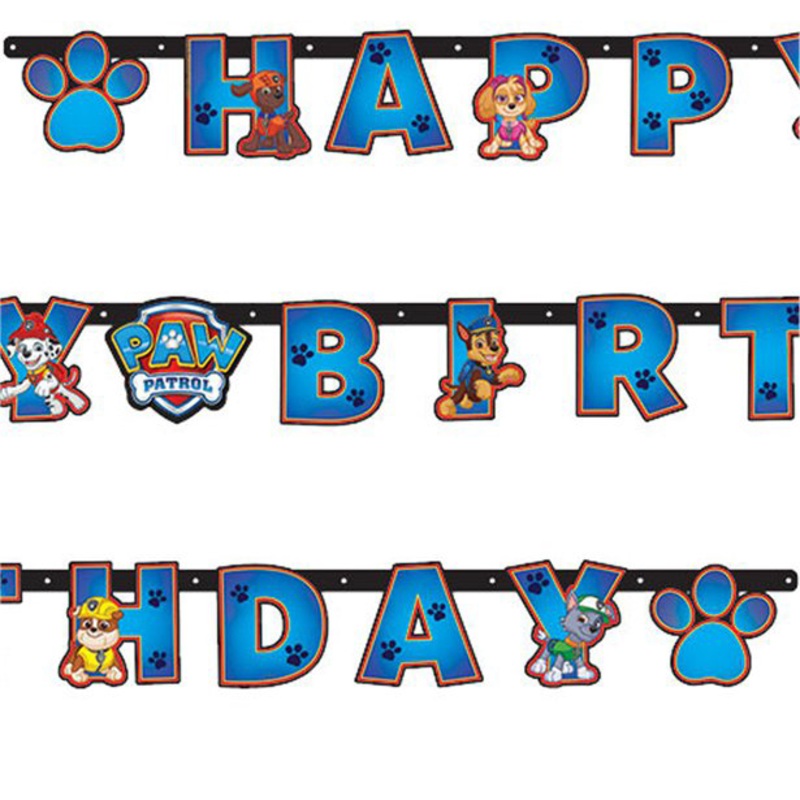 Paw Patrol Happy Birthday Garland 1.8m