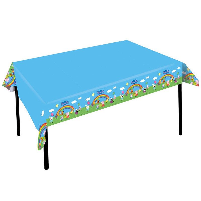 Peppa Pig rainbow tablecloth 1.2 x 1.8m