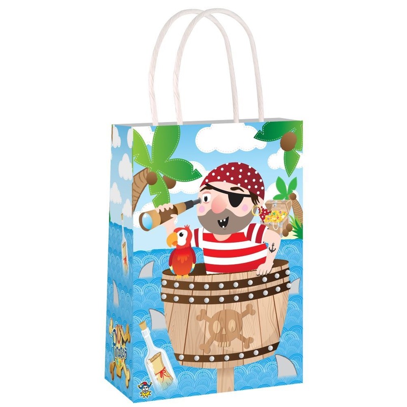 Pirate party gift bag 21 x 14cm