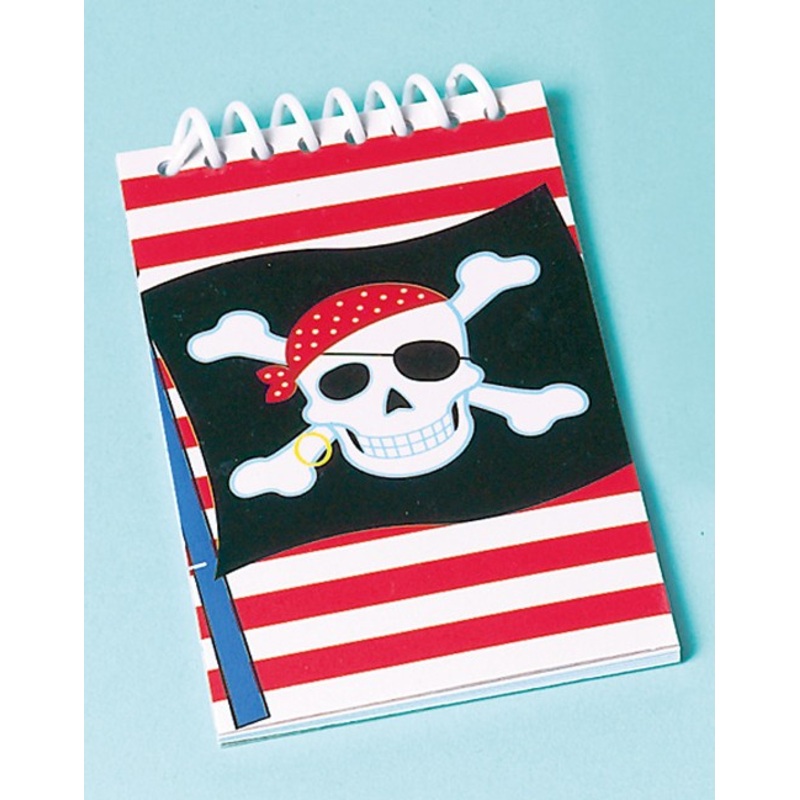 Pirate party notebook for little sailors 12 pieces