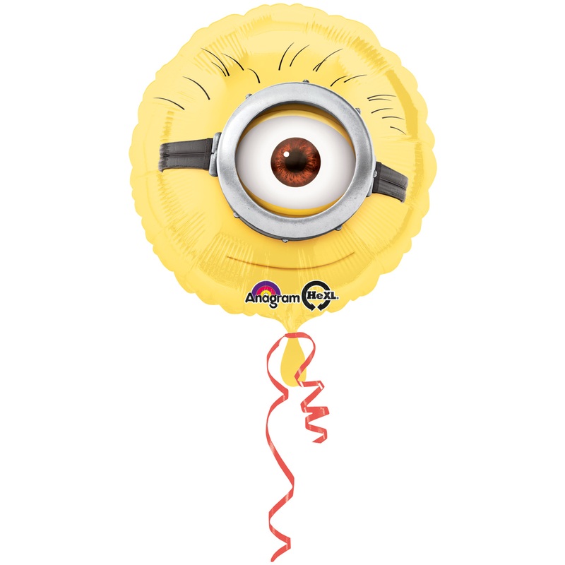 Round Minions foil balloon