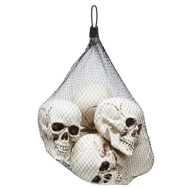 Set of 6 10x8cm skulls