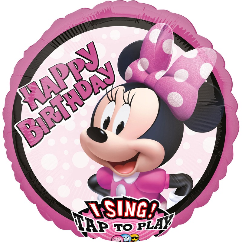 Singing Minnie Mouse music balloon 71cm