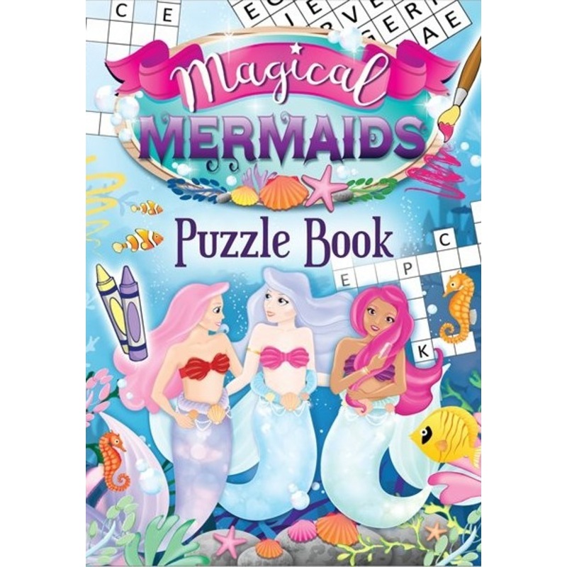 1 mini mermaid puzzle booklet