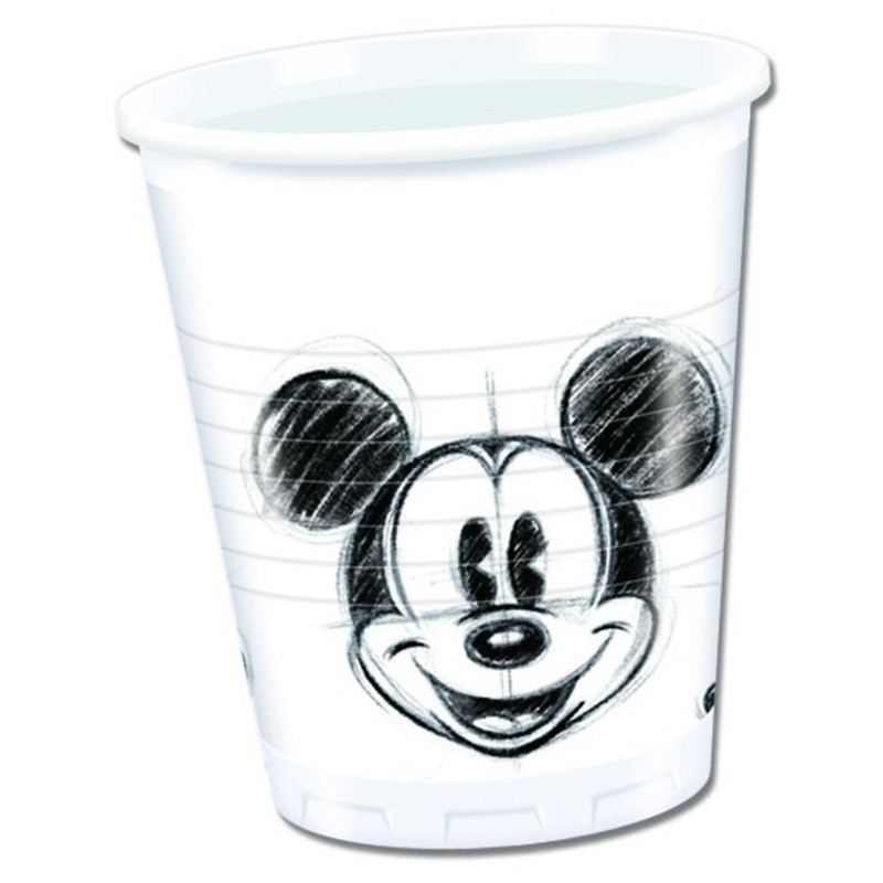 10 comic Mickey Mouse cups 200ml