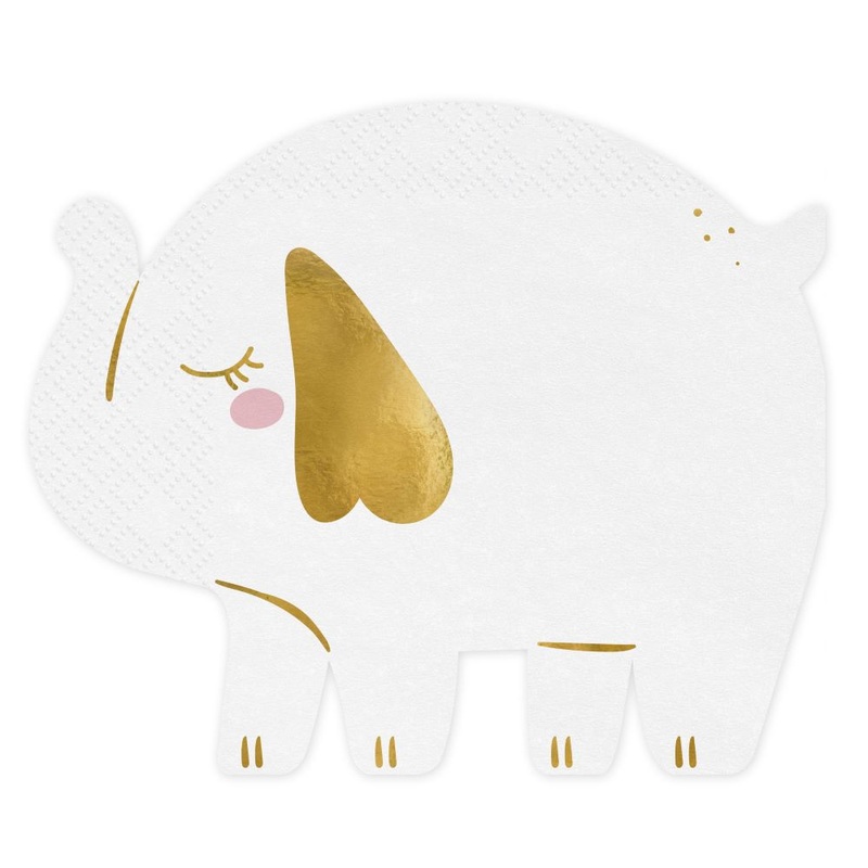 12 Napkins - Happy Elephant 16 x 13cm