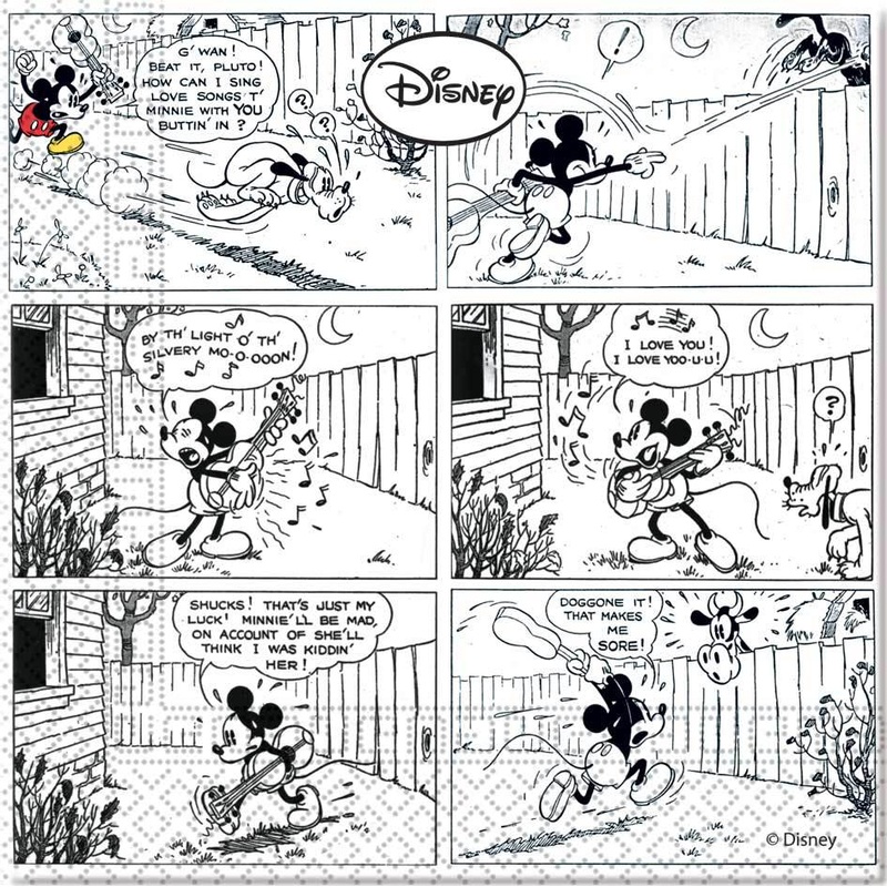 20 Mickey Mouse Lovesong To Minnie napkins 33x33cm