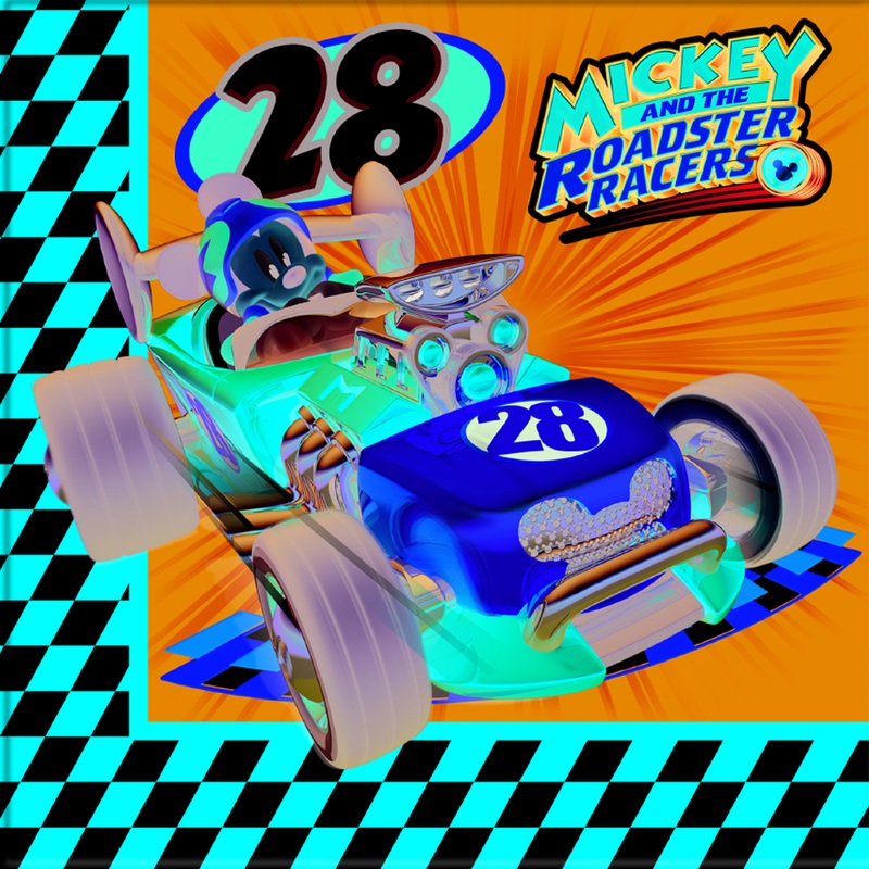 20 racing driver Mickey napkins 33cm