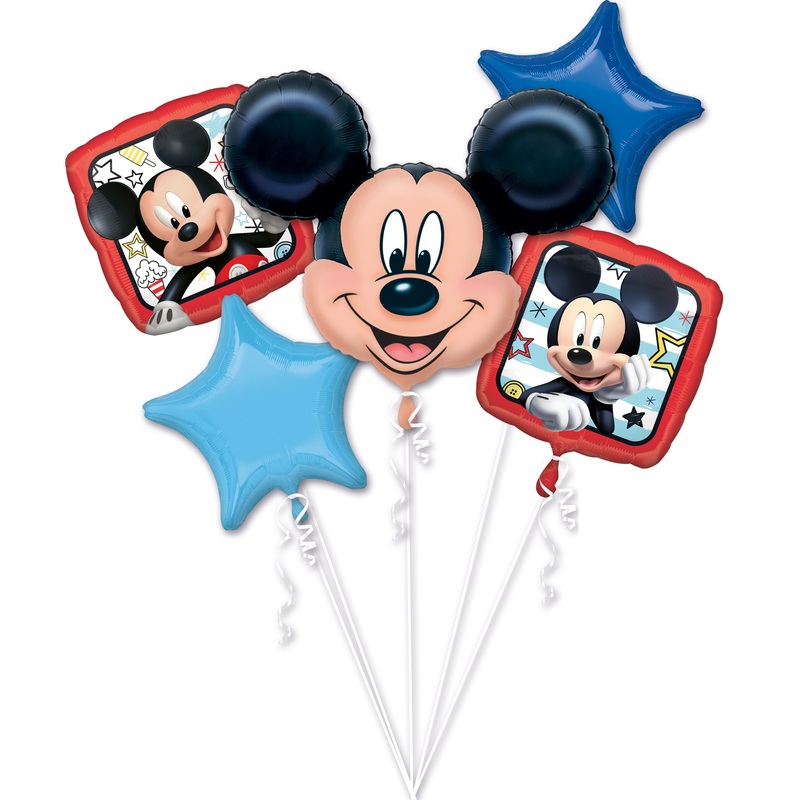 5 foil balloons Mickey summer feeling