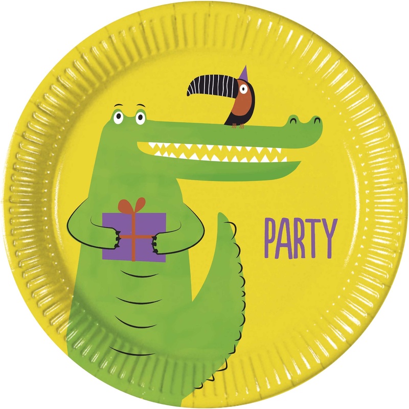 8 jungle birthday paper plates 23cm