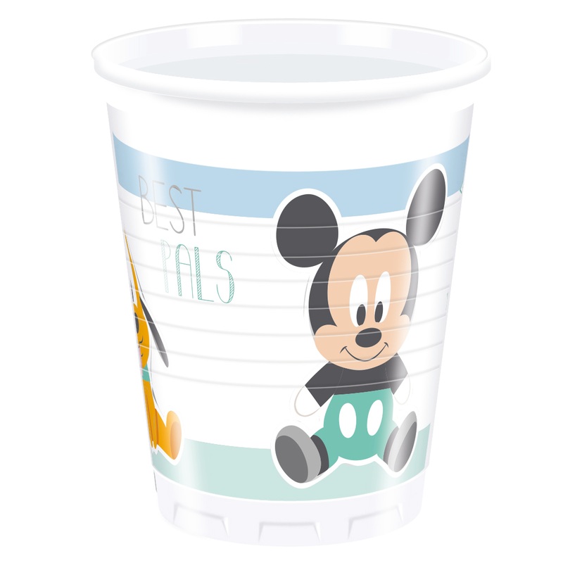 8 Mickey's crawling group cups 200ml