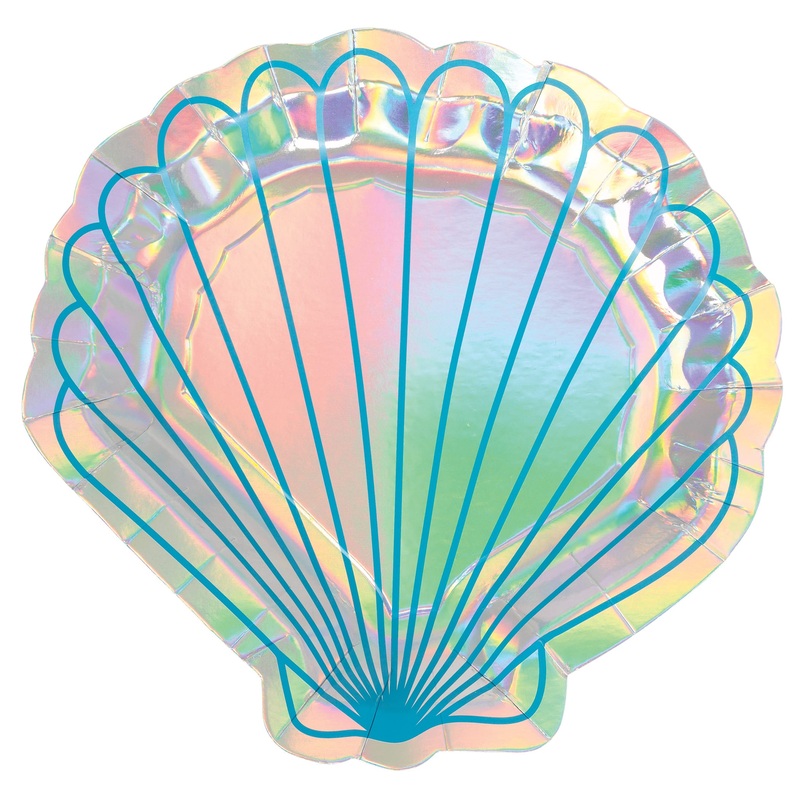 8 Shellebrate mermaid plates 18cm