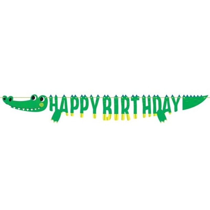 Crocodile Party Birthday Garland 1.8m