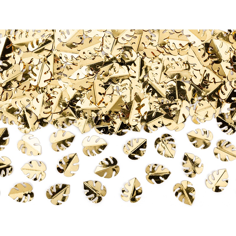 Golden Monstera Leaves Confetti 15g