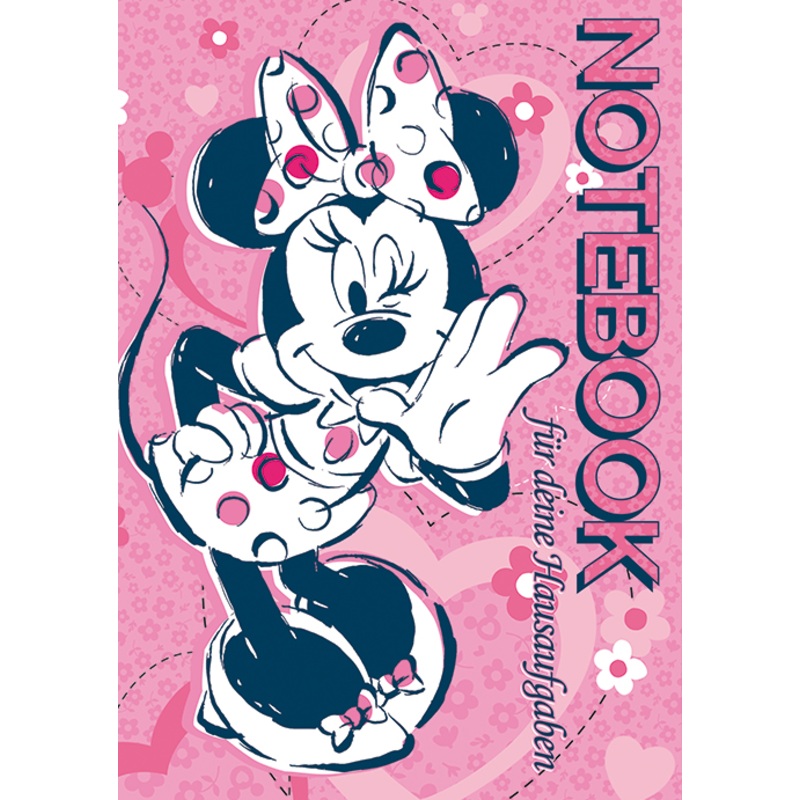 Homework book with Minnie Mouse A5