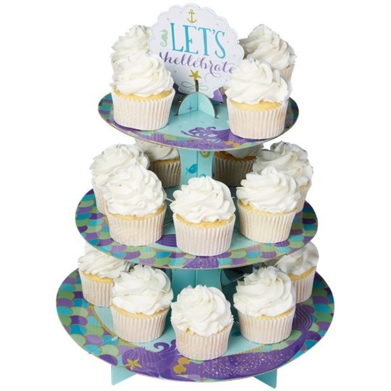 Mermaid Cupcake Stand 30.8 x 22.9cm