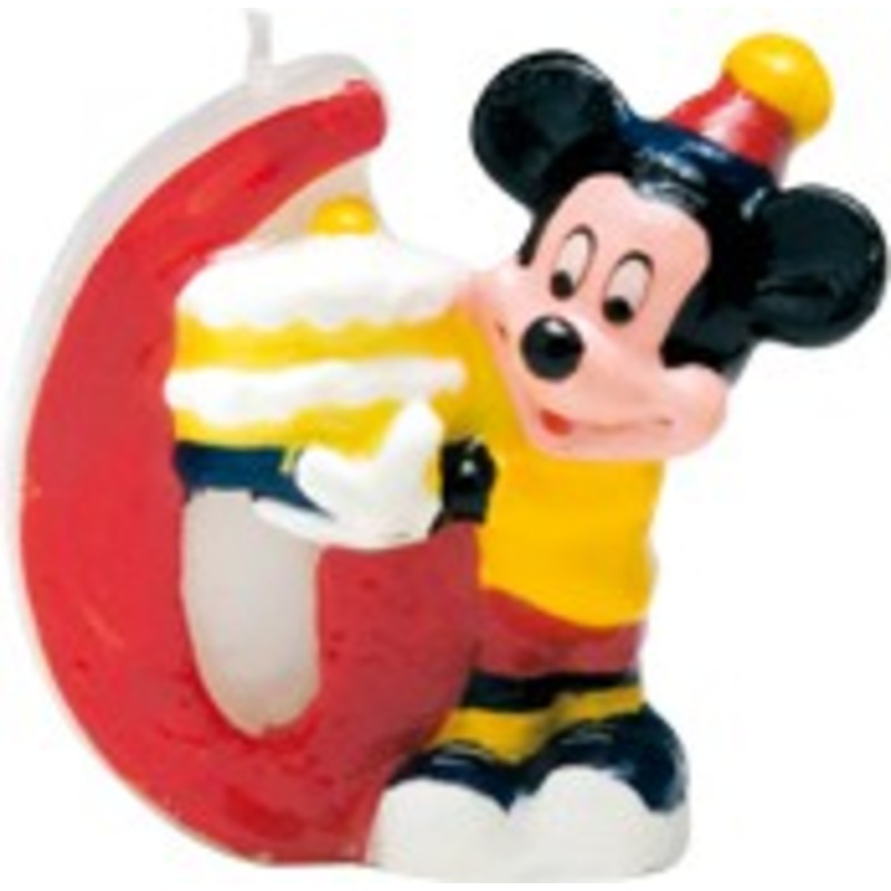 Mickey Mouse dreamland birthday candle 6