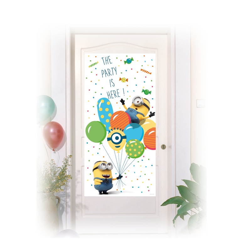 Minions balloon party door curtain 150 x 75cm
