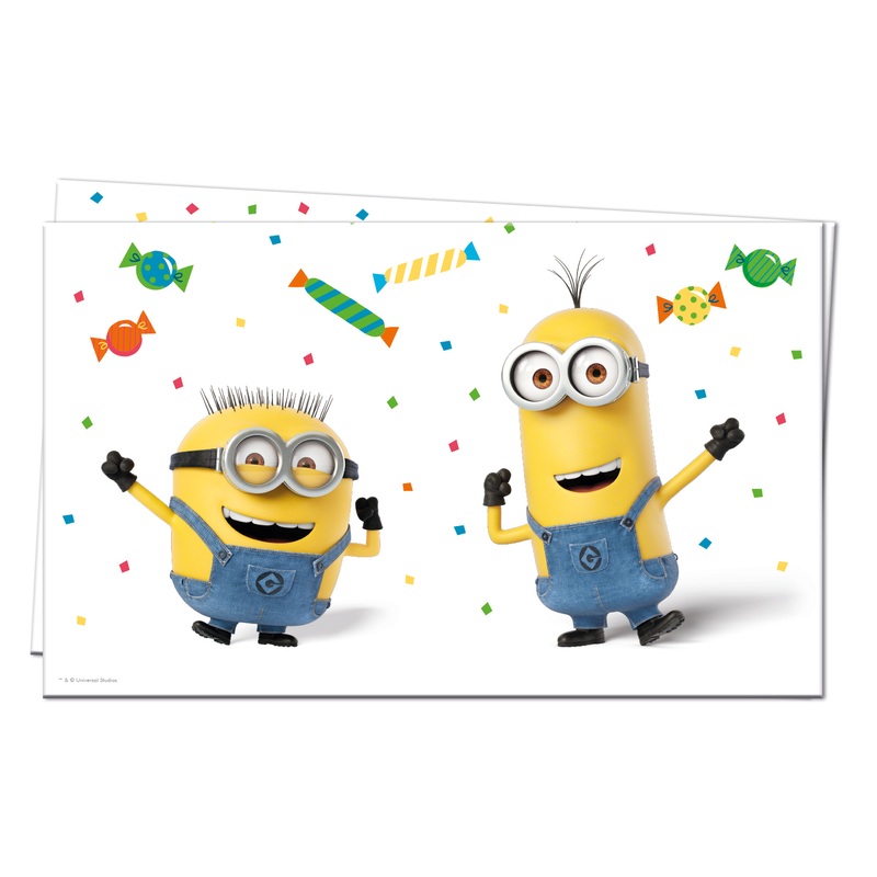 Minions balloon party tablecloth 120x180cm