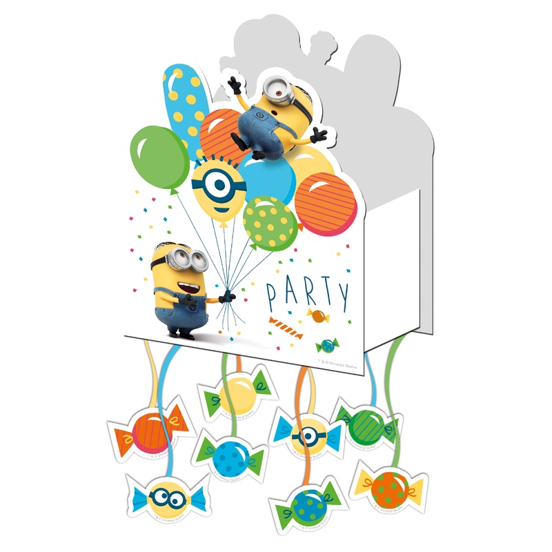 Minions balloon party train pinata 20 x 25cm