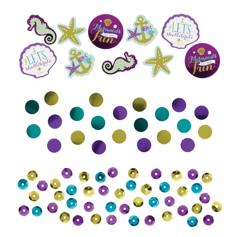 Purple mermaid glitter sprinkle decoration 34g