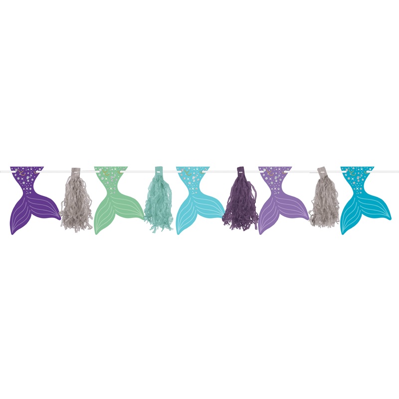 Shellebrate mermaid garland 3.04m