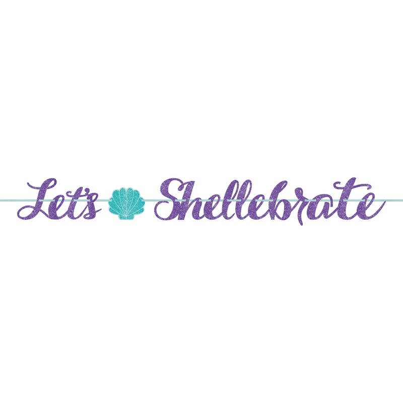 Shellebrate mermaid garland 3.65m
