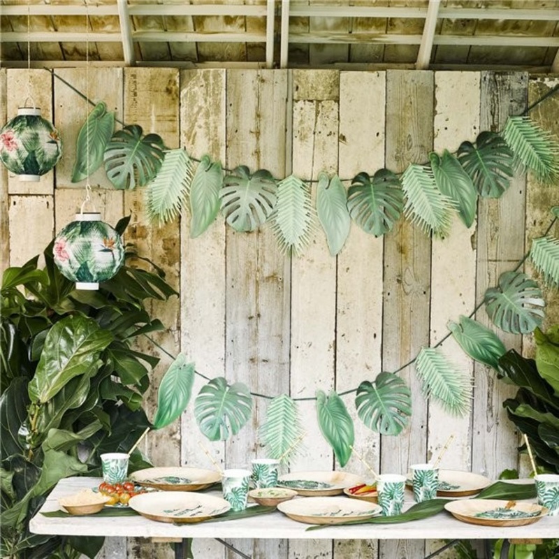 Tropical palm leaves garland 1.5m