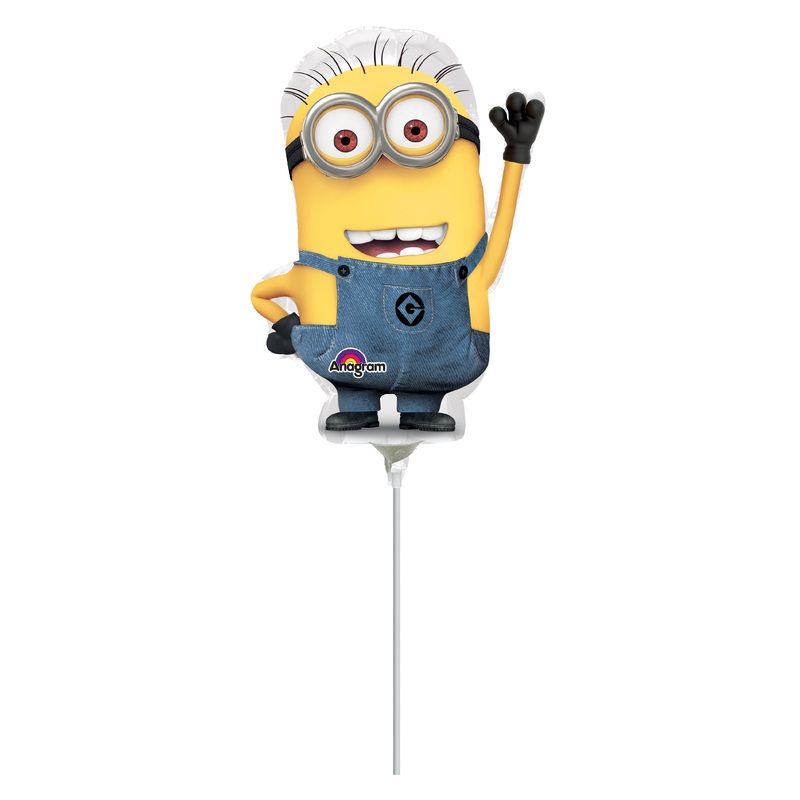 Waving Minion Phil figure stick balloon
