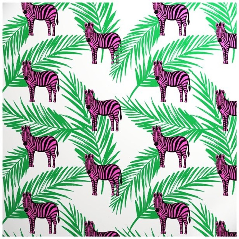Wrapping paper Pink Zebra Eco