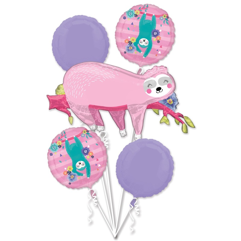 Yogi sloth balloon bouquet