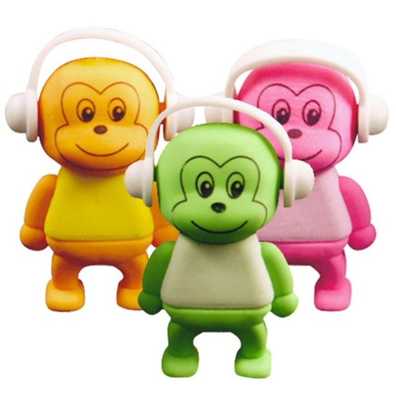 1 monkey eraser