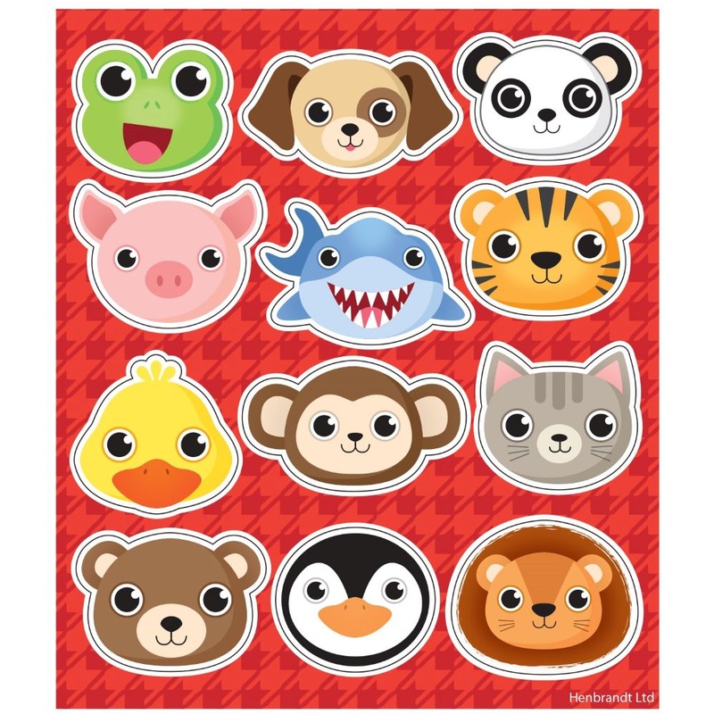 12 Colorful Wildlife Stickers