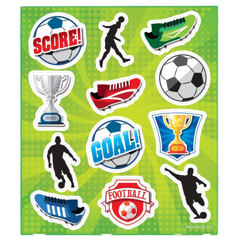 12 football friends stickers