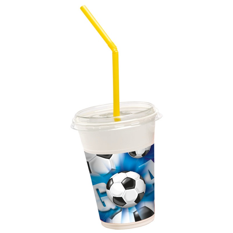 12 Kick & Goal soccer cups 300ml