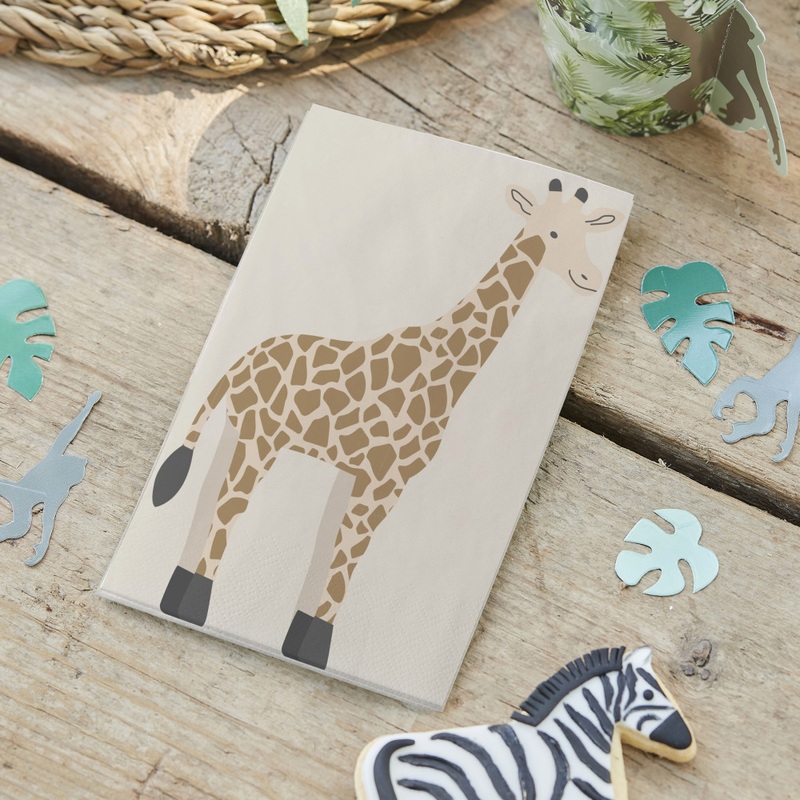 16 Jungle Breeze Eco napkins 16cm