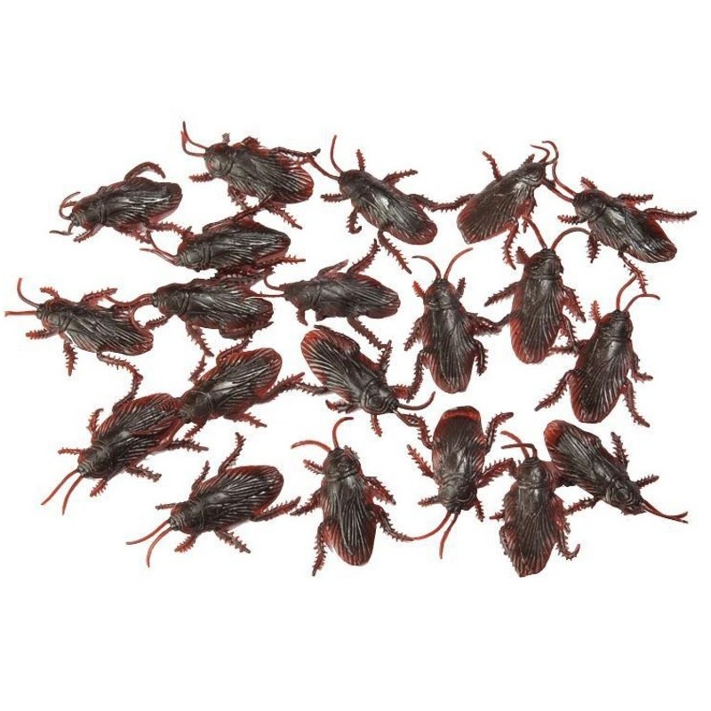 20 crawling killer cockroaches
