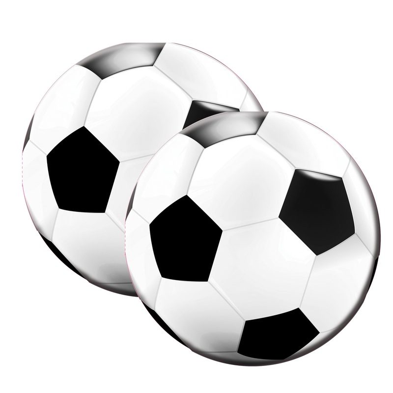 20 round soccer napkins