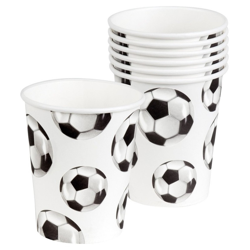 6 Football Party Paper Cups