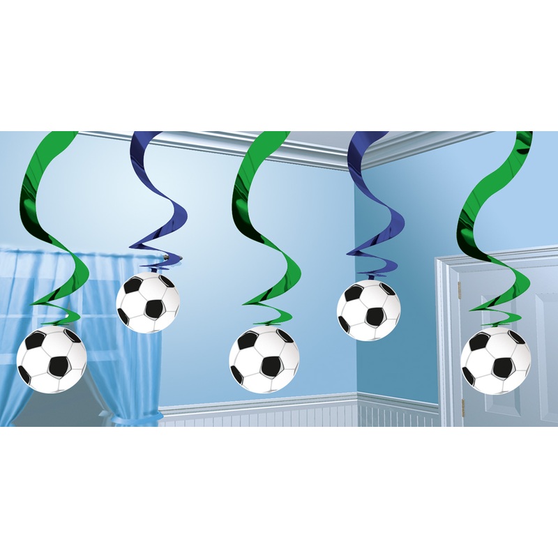 6 football spirals blue-green