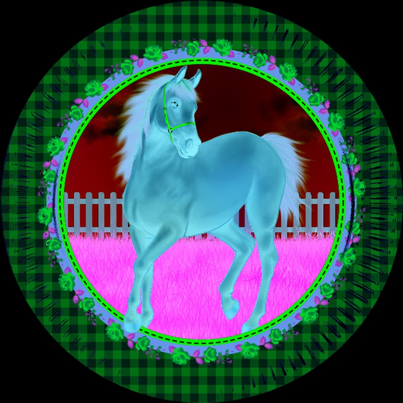 8 horse whisper paper plates 23cm
