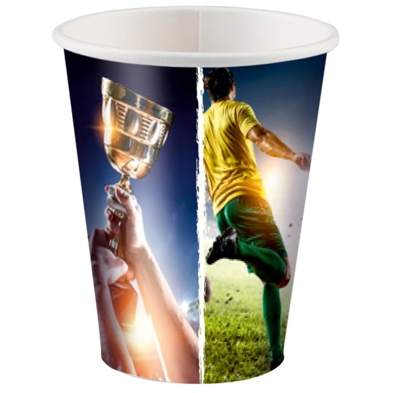 8 paper cups Football Forever 250ml