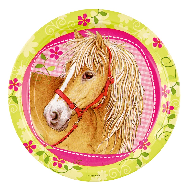 8 Pony Paper Plates 23cm