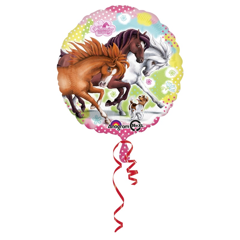 Foil balloon Lovable horse family
