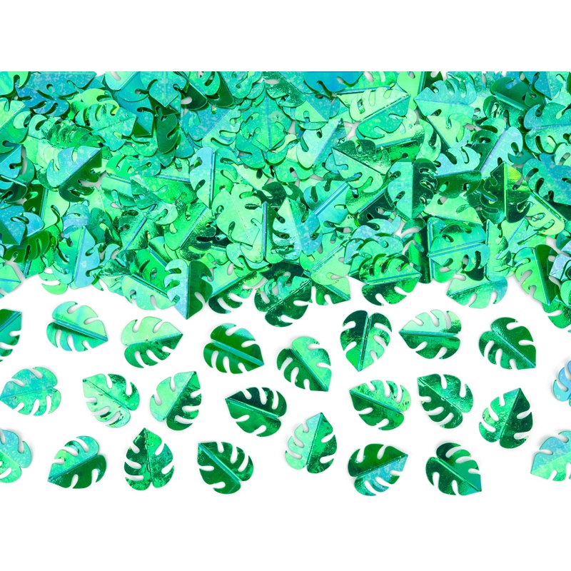 Green Monstera Leaves Confetti 15g