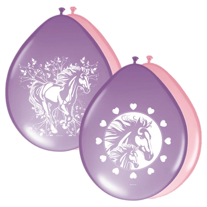 Horse love latex balloons 8 pcs